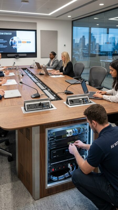 Custom Conference Room  | Hidden Equipment